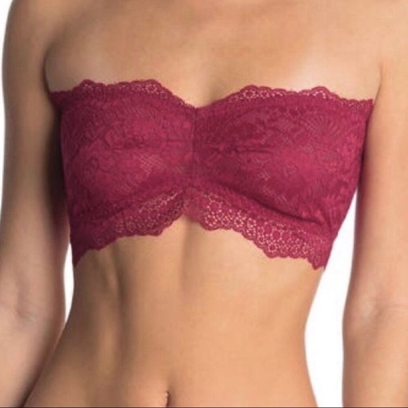 FREE PEOPLE Lacey Looks Bandeau Burgundy OB1210880 - Picture 2 of 8